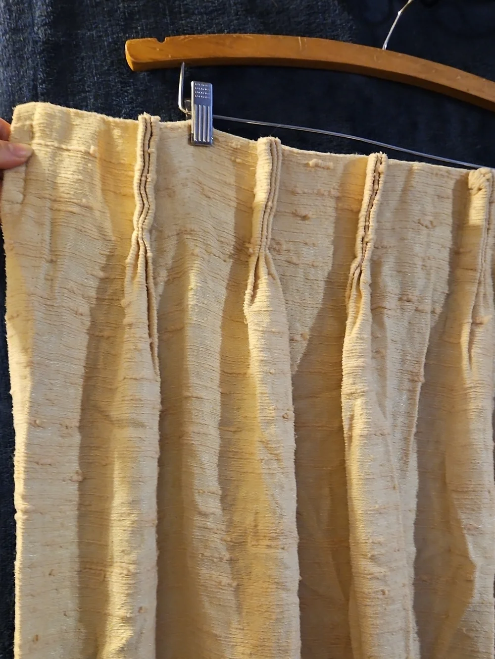 Fine Quality Draperies vintage cream